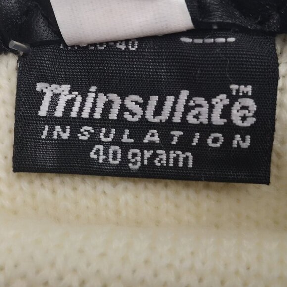 3M Thinsulate Men's Size 11 Black Faux Leather 100% Wool Lined Gloves - Picture 2 of 7